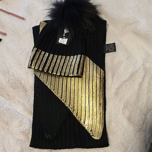 Scarf Set Size S Black and gold